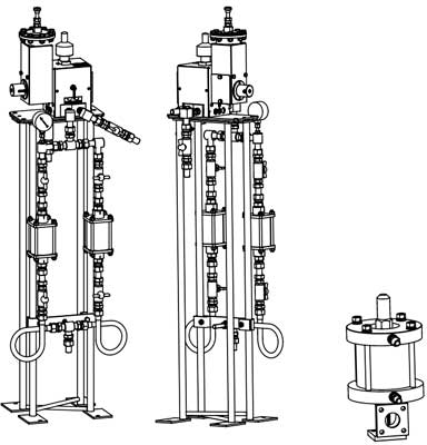 Схематическое изображение установки гидравлических регуляторов давления УГРД-П