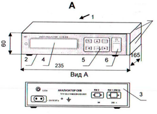 Рис.1. Схема блока измерительного анализатора СКВ